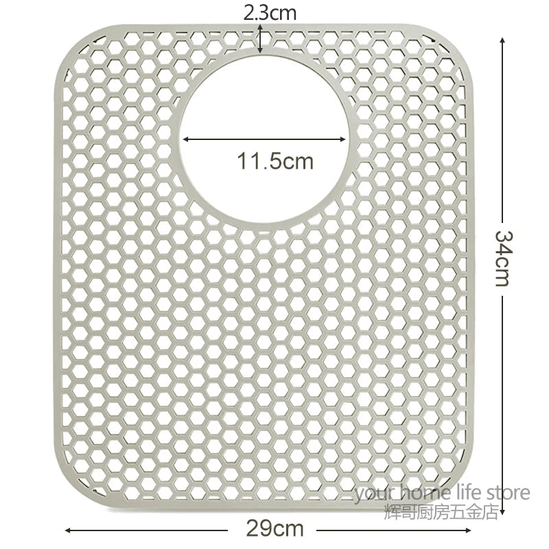 Silicone Sink Mat Sink Protectors for Kitchen Sink, Sink Mat Grid Non-Slip Folding Sink for Bottom of Farmhouse Porcelain Sink