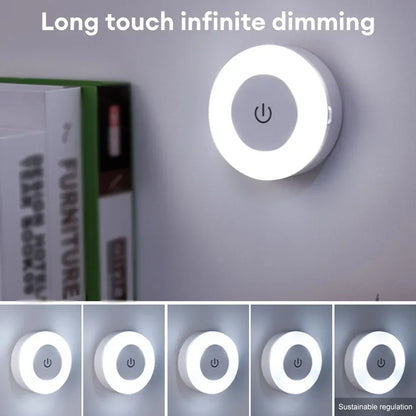 Energy Saving LED Home Appliance Sensor Night Light Home-appliance USB Rechargeable Room Decor Magnetic Wall Lamp Lighting