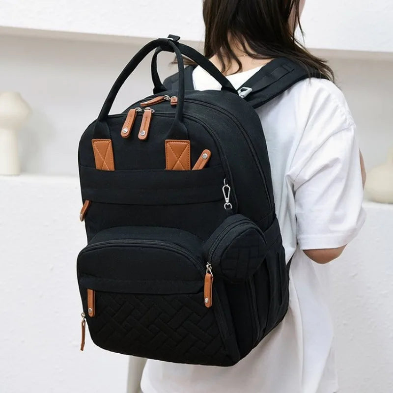 Diaper Bag Backpack Baby Essentials Travel ToteWaterproof with Multi-function Changing Station Pad Stroller Straps Big Mommy Bag