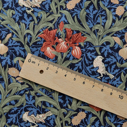 William Morris Fabric Cotton Digital Printing Classic Flower Printed Handmade Crafts Supplies Per Half Meter