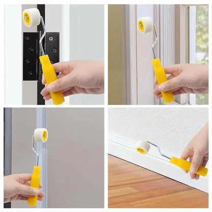 Plastic Mini Paint Rollers Wool Ergonomic Design Wool Roller Brush Durable Touch Up Trim Edge Trim Edge Brush Roller