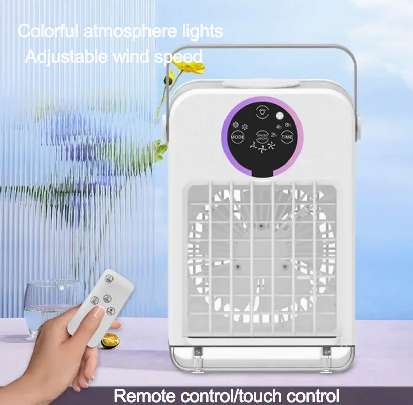 Home desktop air conditioning fan dormitory USB mini electric fan refrigeration air conditioning office small mobile air cooler