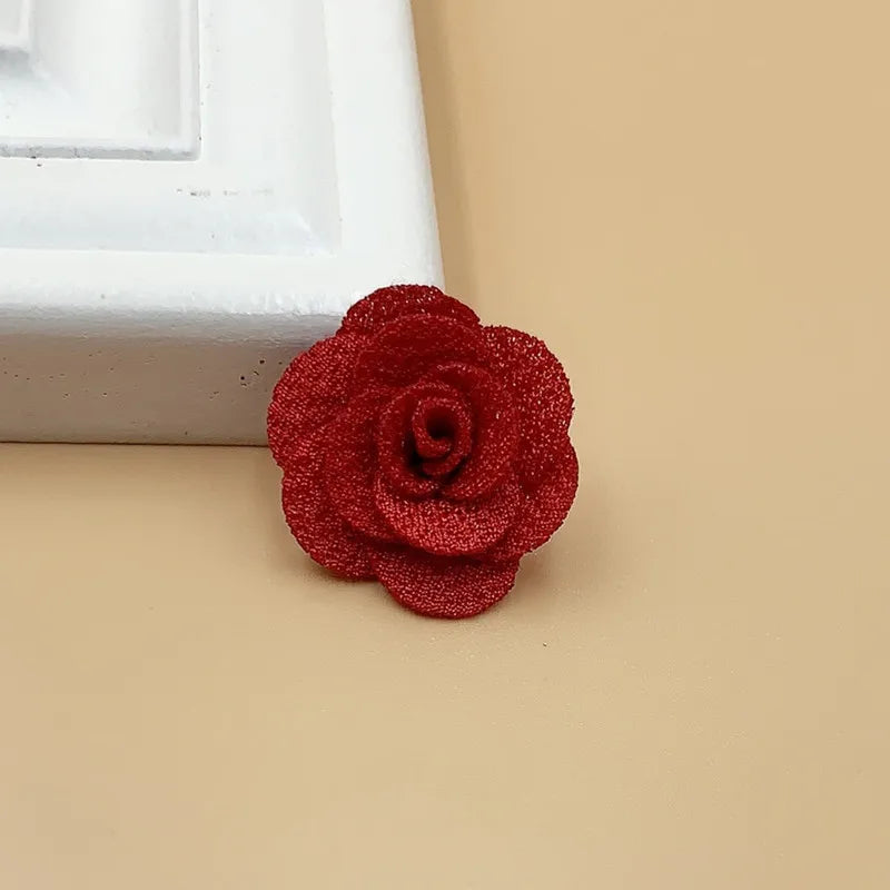 2.5CM Small Flower Clothing Headwear Accessories Three-dimensional Flower Handmade DIY Hair Accessories Accessories