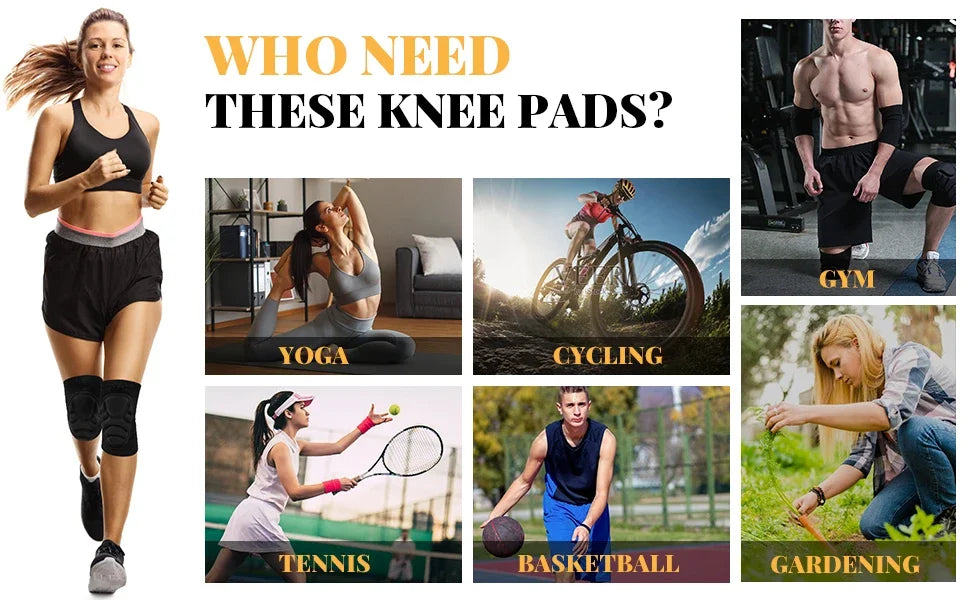 1 Pair Knee Elbow Pads Brace Support for Cycling Snowboard Roller Skating Skateboard Extreme Sports Protective Gear Kneepads