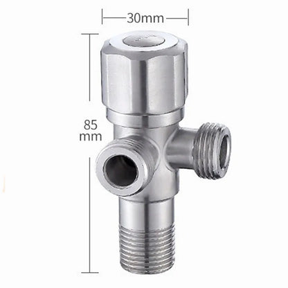 Multifunction Stainless Steel 3Ways Valves G1/2 Bathroom Accessories Water Diverter Wall Mounted Valve Bathroom Accessories
