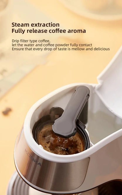 Mini Electric Drip Coffee Maker American Drip Coffee Maker One Button Operation Coffee Maker Coffee Tools