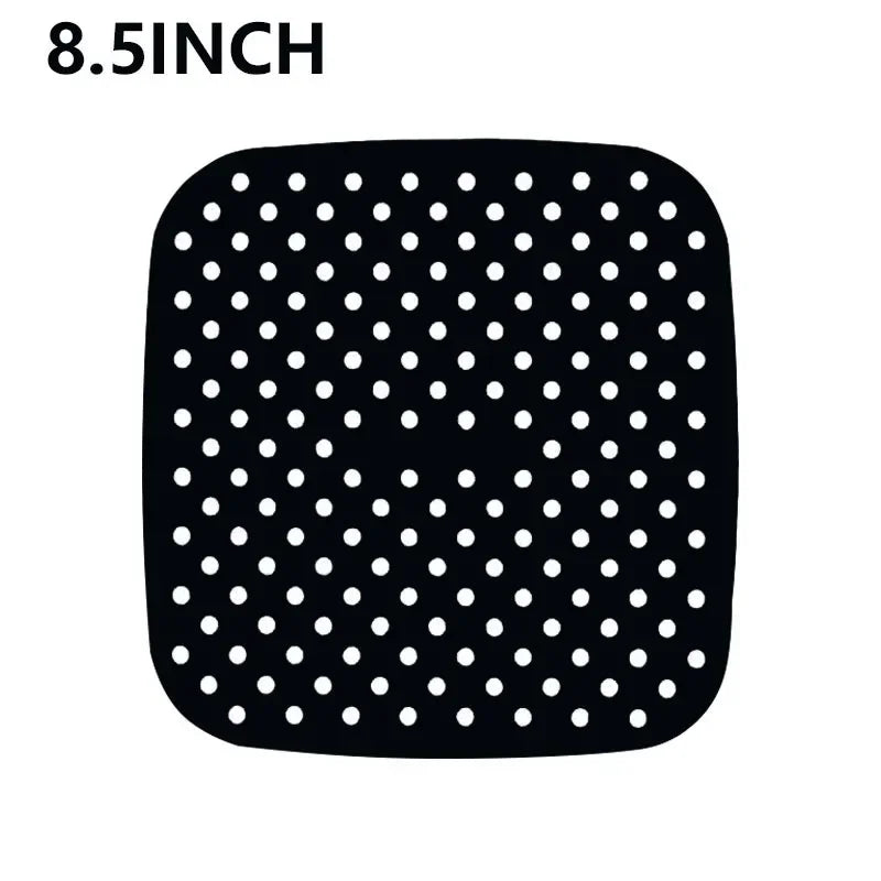 Reusable Silicone Air Fryer Liners Air Fryer Mats Parchment Paper Replacement Non-Stick Air Fryer Accessories for Cosori Gowise