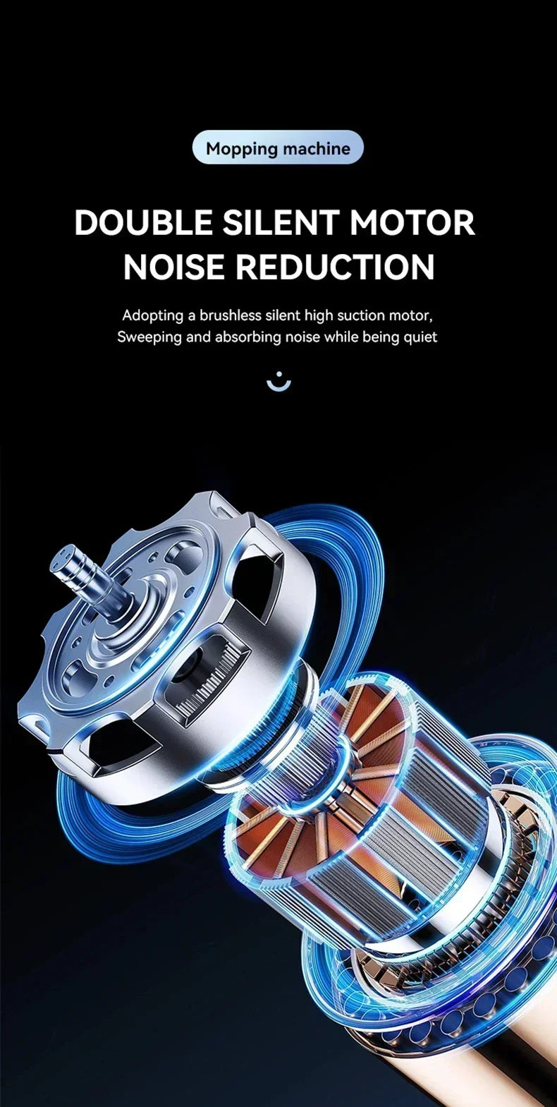 Wireless Cleaner Intelligent Robot Vacuum Cleaner Rotary Sweeper Powerful Cleaning Humidification Spray Dry and Wet Cleaning