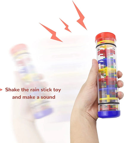 Baby Toys 6 12 Months Developmental Sensory Rain Stick Shaker Rattle Rainmaker Baby Toy Rainstick Musical Instrument for Babies