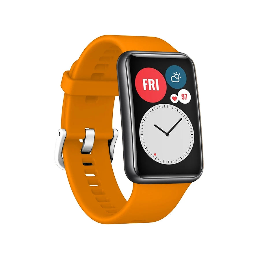 Silicone Strap For Huawei Watch Fit New Original Band Smart Watch Replacement Huawei Fit Watchband For Huawei Watch Fit Correa