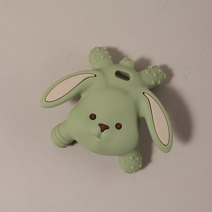 Baby silicone easter bunny teether Food Grade Safe Teether cute cartoon nursing teething Toy Teething gift  oral care