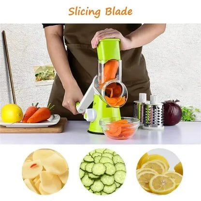 Vegetable Cutter Hand Cranked Slicing Portable Cheese Chopper Machine Vegetable Garlic Potato Shredder Tools Kitchen Accessories