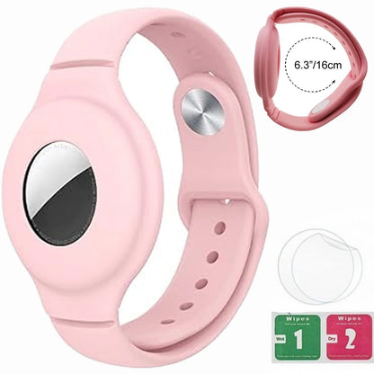 Silicone Steel Clip Compatible with Apple AirTag - Protective Silicone Clip for Tracker Protect Keychain Silicone Cover