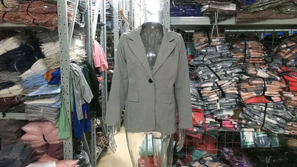 Casual Long Sleeve Outwear Office Lady Spring Autumn Fashion Elegant Solid Turn Down Collar Blazer Coats For Women 2023 Top