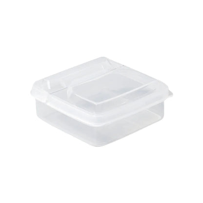 1PC Sliced Cheese Container for Fridge, Clear Plastic Butter Block Cheese Slice Storage Box with Flip Lid for Refrigerator Food