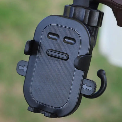 2 in 1 Baby Stroller Hooks Rotatable Creative Stroller Phone Holder Stable Detachable Bicycle Hanging Double Hook Universal