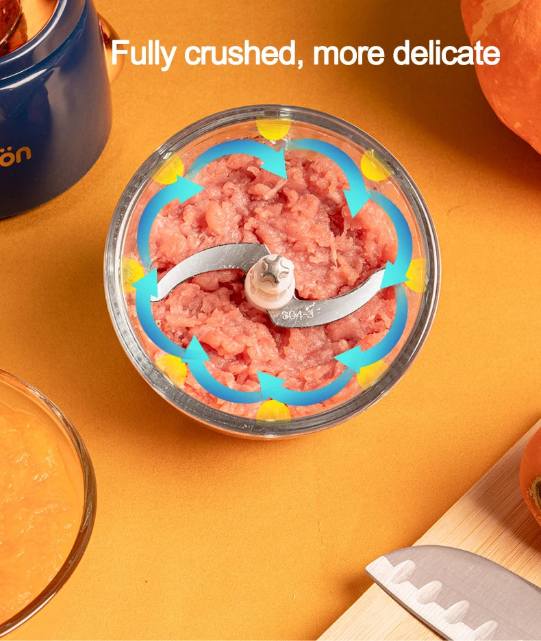 300ml Portable Blender Food Mixer Multifunctional Food Processor Electric Meat Grinder Mini Mixers Cup Baby Solid Food Machine