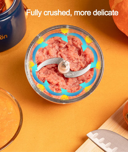 300ml Portable Blender Food Mixer Multifunctional Food Processor Electric Meat Grinder Mini Mixers Cup Baby Solid Food Machine