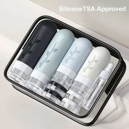 17 travel bottles for toiletries, leak proofand refillable liquidshampooandconditioneressentialfor travel toiletries bottles-liu