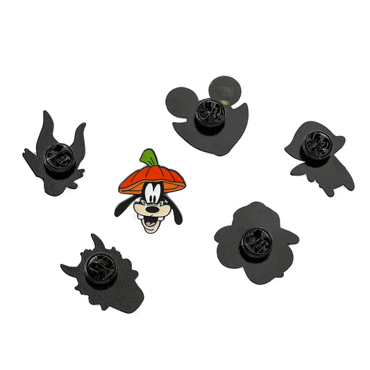 6 Pcs Cartoon cartoon character Mickey Brooch Halloween Mickey Mouse Donald Duck Metal badge Alloy drip pin accessories