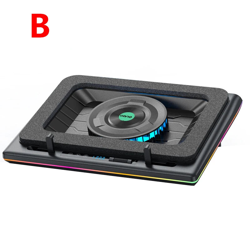 Gaming Laptop Cooling Pad, Laptop Cooling Stand with 5.5inch External Cooling Fan, Rapid Cooling Laptop 15.6-21inch