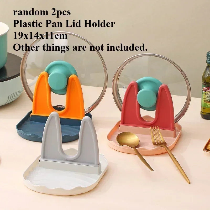 Expandable Pot and Pan Organizers Rack Holder Kitchen Cabinet Pantry Bakeware Organizer Rack with 6 Adjustable Compartments