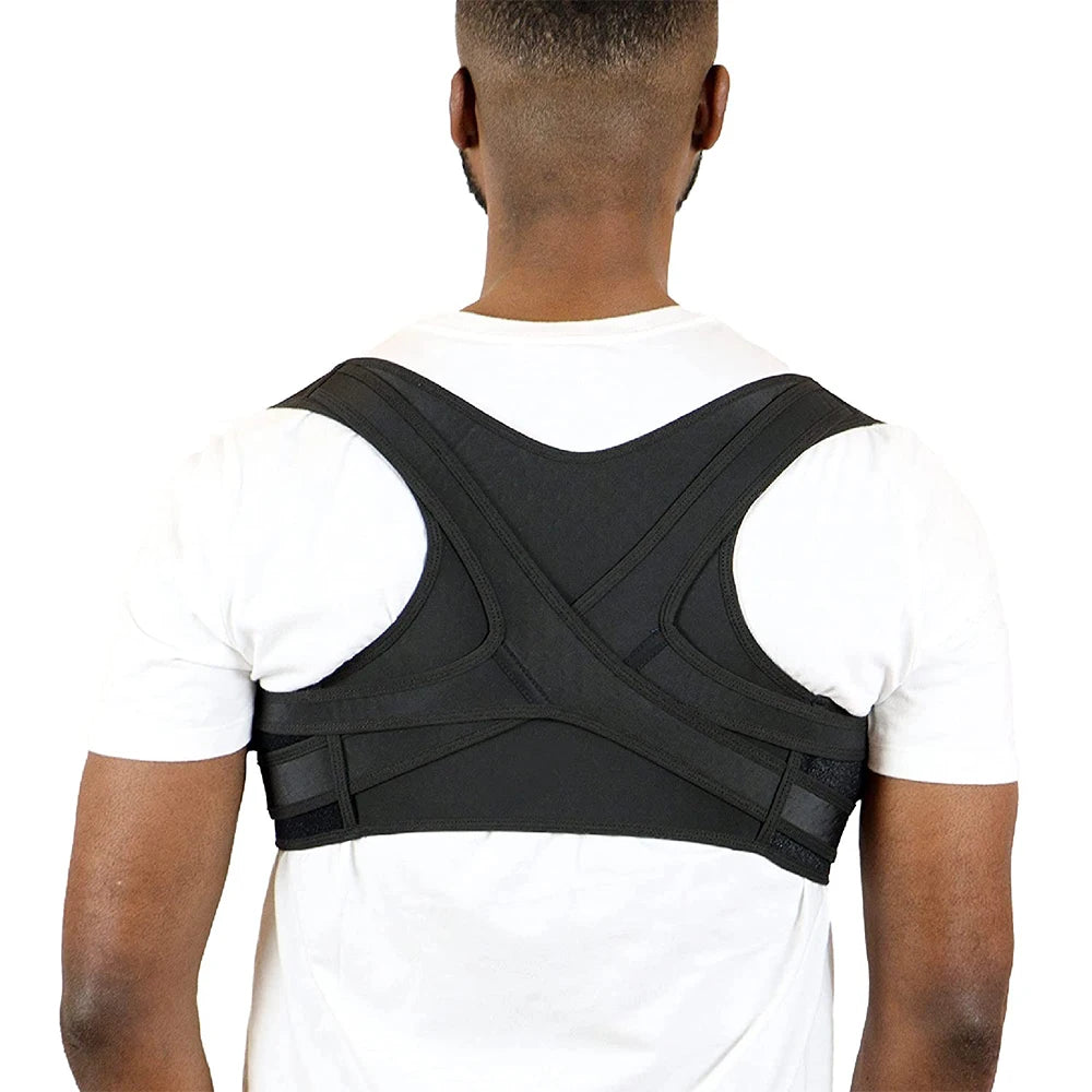 Posture Corrector Adjustable Upper Back Brace Breathable Back Support Straightener for Neck Shoulder Clavicle Lumbar Pain Relief