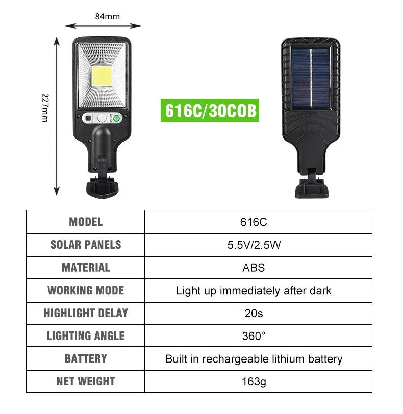 2025New Solar Outdoor LED Light With Remote Control Waterproof Safety Light Garage Light Terrace Light Garden Light Garden Light