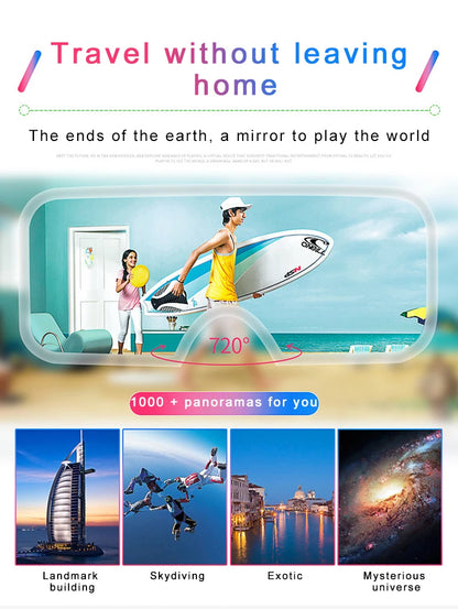 VR Glasses 3D Virtual Reality Headset Helmet For Phone Lenses Goggles Devices Viar Smart Smartphones Cell Game Viewer Mobile Set