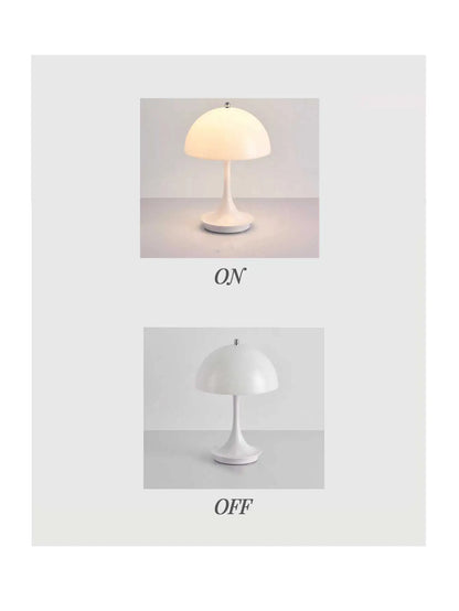 Modern Simple Pod Shaped Decorative Table Lamp, Rechargeable LED Dimmable Table Lamp, Bedroom Ambient Lighting