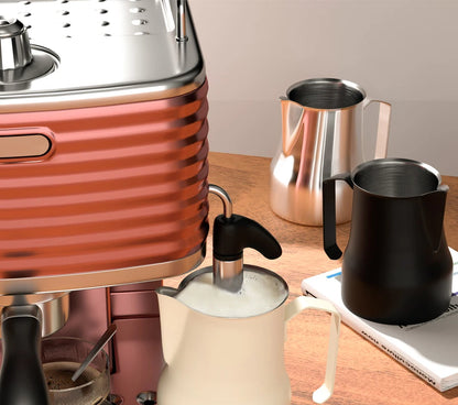 Milk Frothing Pitcher Jug 350/500ML Stainless Steel Coffee Milk Frothing Jug for Espresso Latte Art Barista Steam Milk Jug