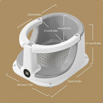 Bath Seats For Babies Sitting Up Baby Bath Tub Seat With Temperature Sensor Children Safety Shower Assistance Supplies For Home