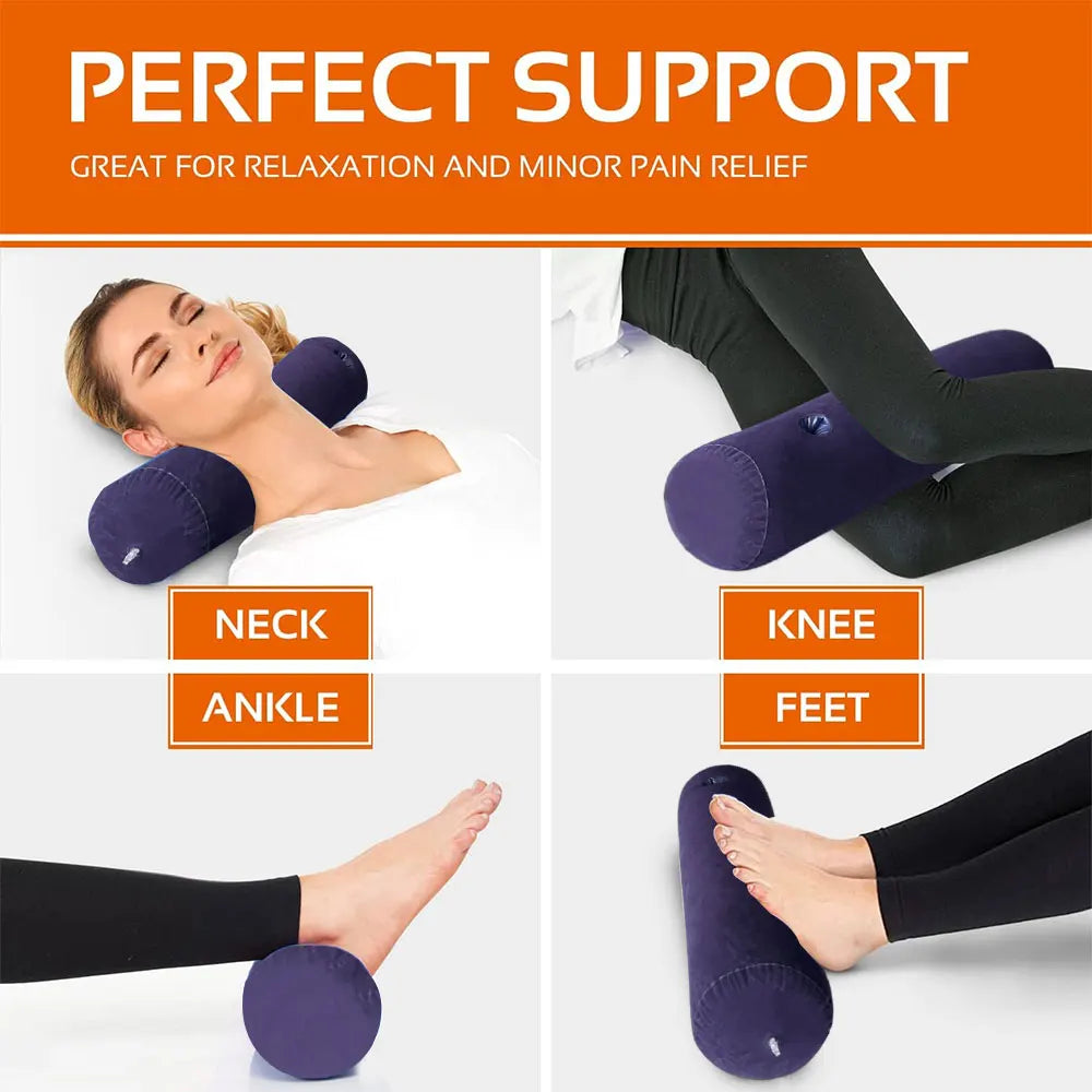 1pcs Inflatable Pillow Made of PVC Material Portable And Easy To Store Ideal For Both Home And Travel