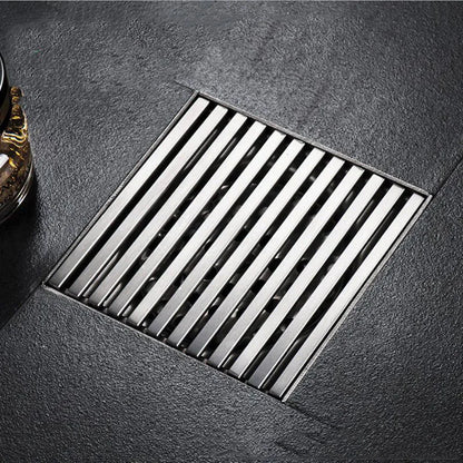304 Stainless Steel Balcony Square Floor Drain Engineering Large Displacement Deodorant Floor Drain Outdoor Floor Drain