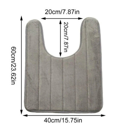 Bathroom Toilet Accessories Parts Water Absorbing Mats Toilet Mats Toilet Floor Mats 1pc Coral Fleece Hot Sale