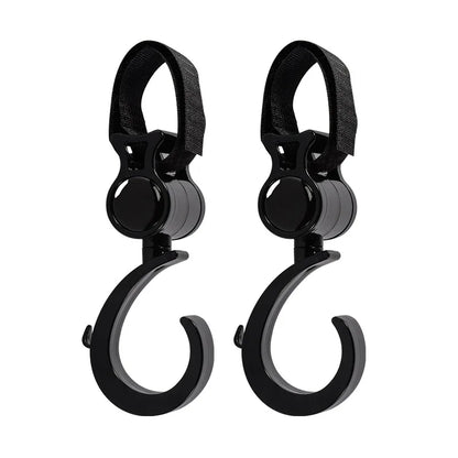 2Pcs Baby Stroller Accessories Hook Multi Purpose 360 Degree Rotating Stroller Hanging Hooks Bag Holder Baby Accessories