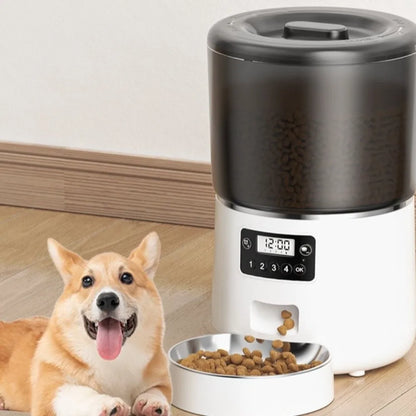 4L Smart Pet Feeder Stainless Steel Bowl Remote Control APP Control Feeder 9-Meal Timed Feeding Dog Food Dispenser For Cats Dogs