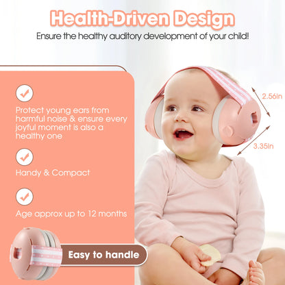Baby Ear Protection, Noise Cancelling Headphones for Babies, Noise Reduction Earmuffs for Infant and Toddlers up to 36 Months