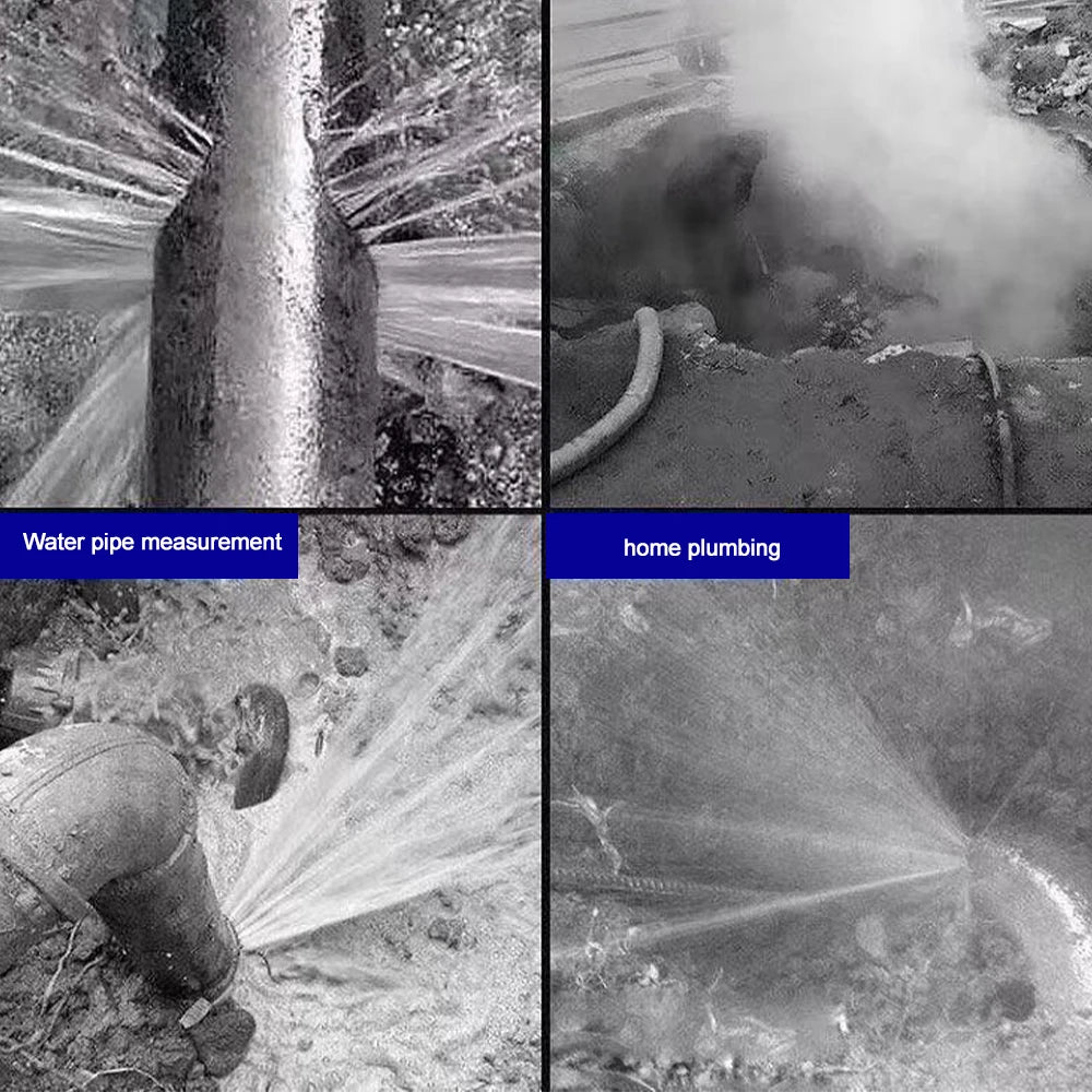 Water Mains Leak Detector Underground Mains Leak Monitor Water Mains Leak Detector kit with Headphones for Indoor and Outdoor