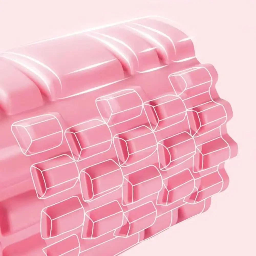 EVA Foam Yoga Foam Massage Roller High Density Gym Tool Yoga Pilates Foam Roller Pink Stable Fitness Yoga Column Sports Supplies
