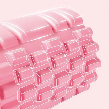 EVA Foam Yoga Foam Massage Roller High Density Gym Tool Yoga Pilates Foam Roller Pink Stable Fitness Yoga Column Sports Supplies