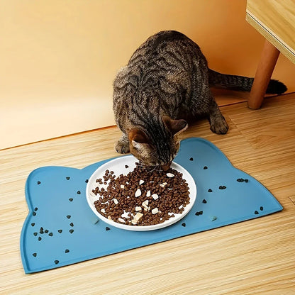 Silicone Pet Feeding Dog Cat Bowl Food Mat Non-Stick Waterproof Pet Food Feeding Pad Puppy Feeder Tray Water Cushion Placemat