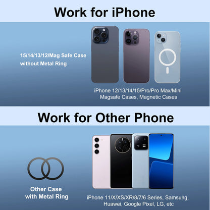 Magnetic Car Phone Holder Adjustable 360° Rotation Air Vent Strongest Adhesion Mag-Safe Car Mount for iPhone 16/15/14/13 Series