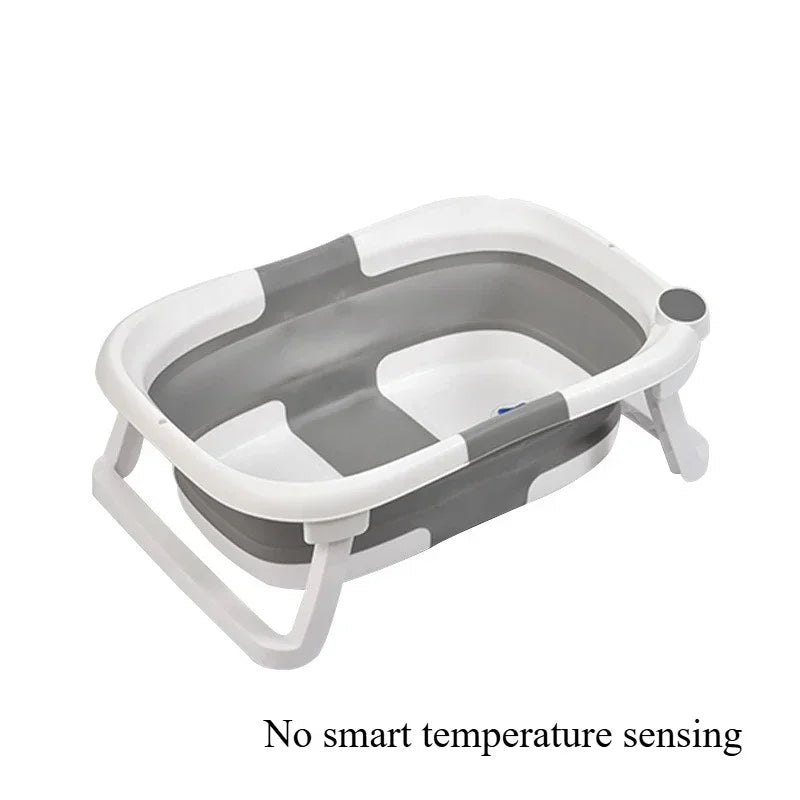 Portable Baby Bath Foldable Real-time Temperature Bathtub Suitable for Newborns 0-36 Months Baby Non-slip Bathtub
