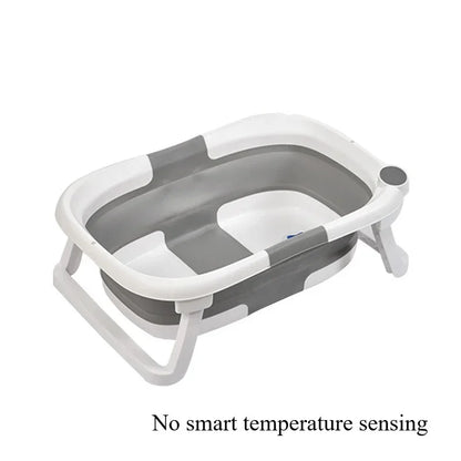 Portable Baby Bath Foldable Real-time Temperature Bathtub Suitable for Newborns 0-36 Months Baby Non-slip Bathtub