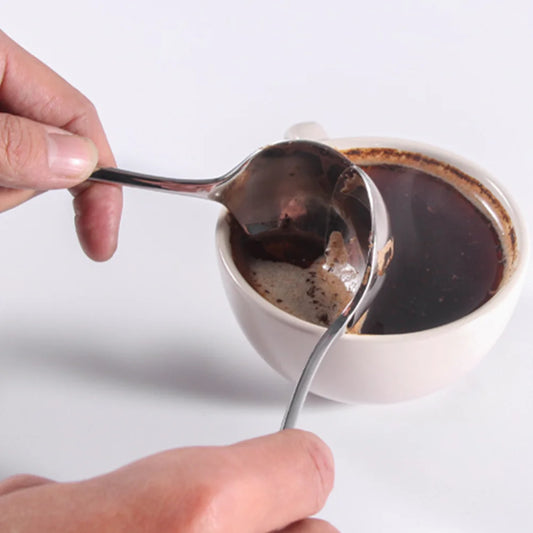 Stainless Tasting Spoon Long Handle Cupping Spoons Dessert Spoon Coffee Stirring Spoon Tea Cup Spoon Food Spoon
