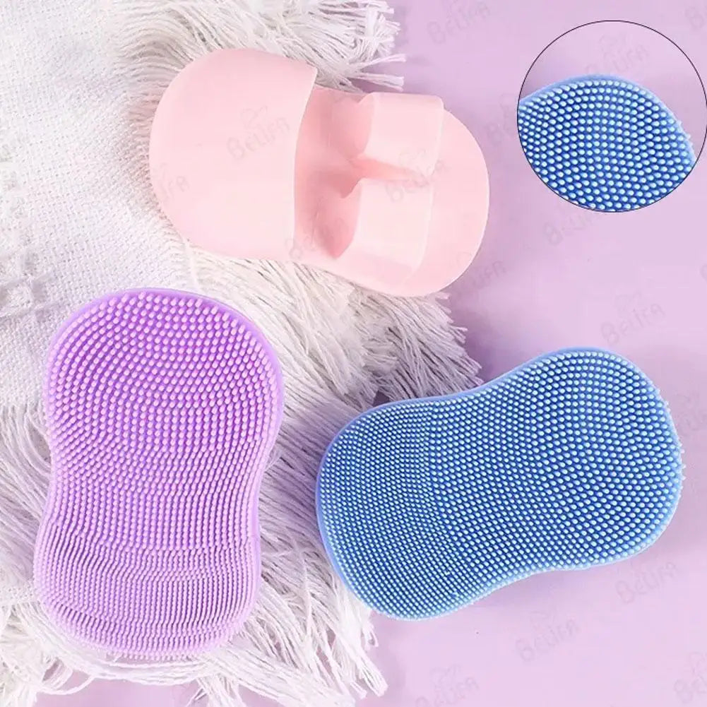 Facial Silicone Facial Cleansing Brush Handheld  Facial Deep Cleansing  Exfoliator Blackhead Pore Cleaner Skin Care TooL