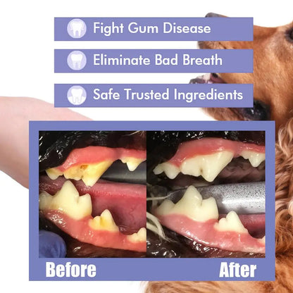 60ml Pet Oral Cleanse Spray Dogs Cats Mouth Fresh Teeth Clean Deodorant Prevent Calculus Remove Kitten Bad Breath Pet Supplies