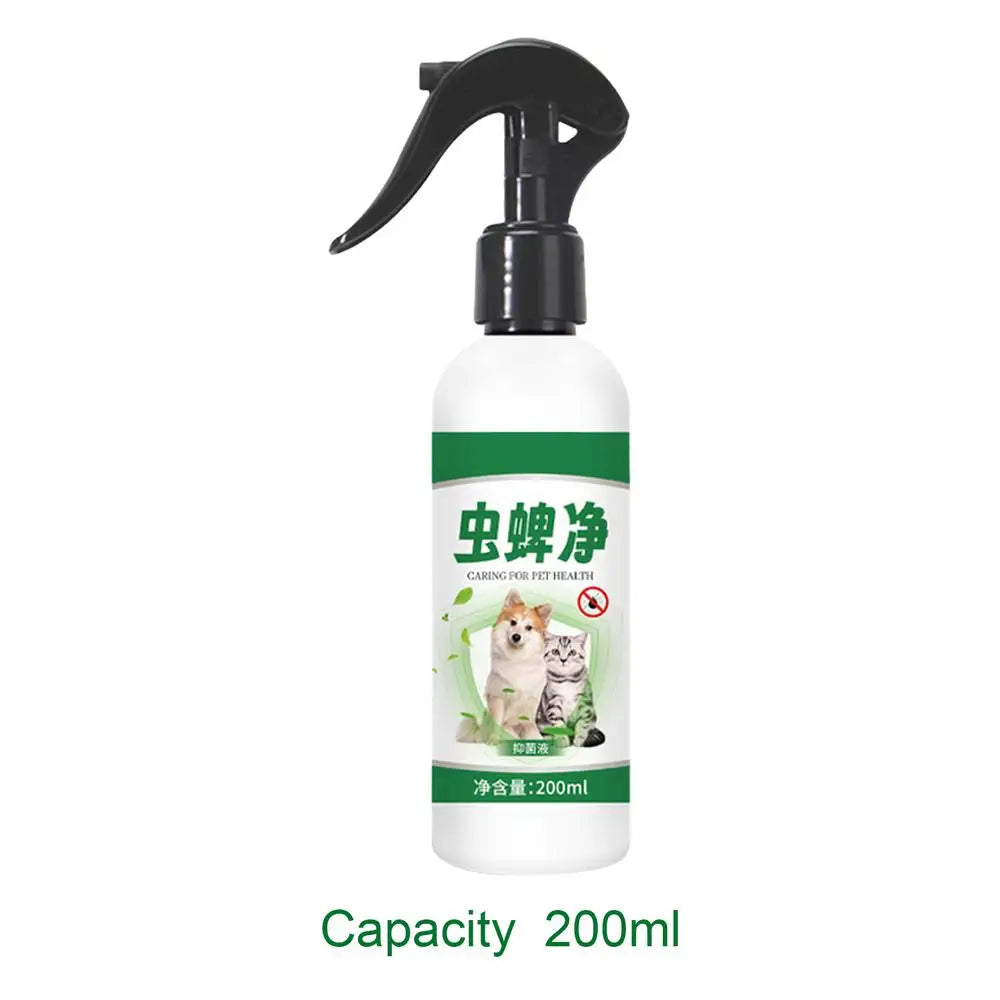 Pet external insect repellent spray natural medicine mild anti-allergic flea and tick remover for cats and dogs