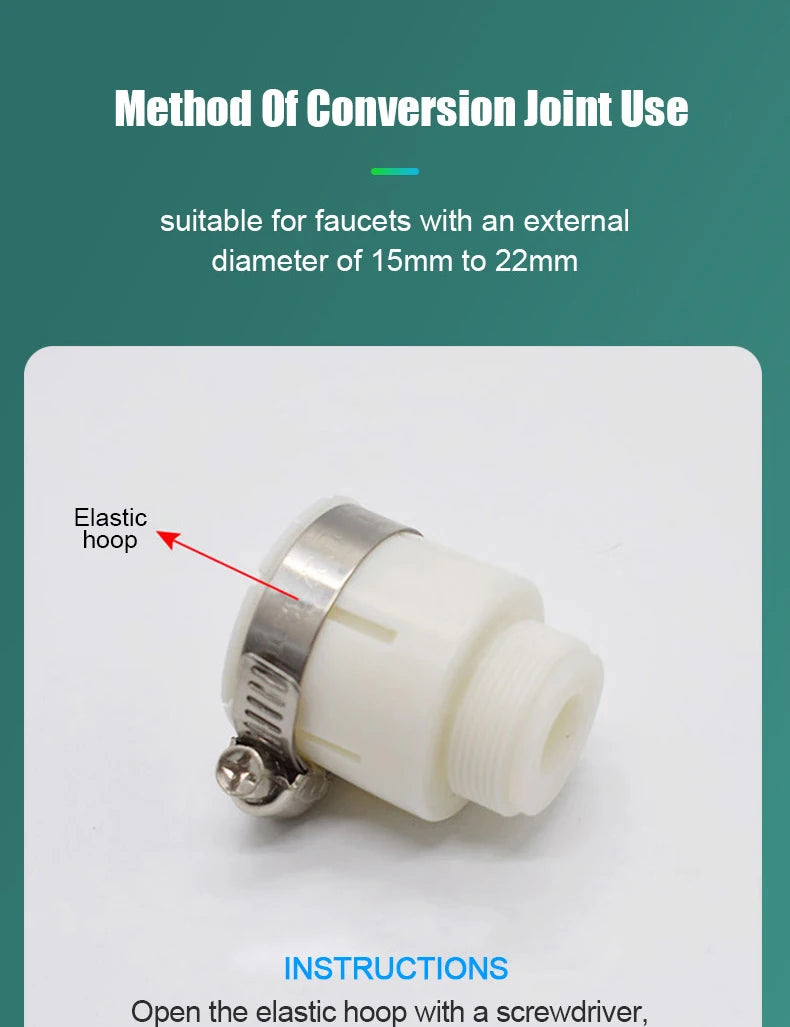 Kitchen Faucet Nozzle Extender Sink Water Tap Nozzle Filter Bubbler Faucet Aerator Attachment Home Bathroom Toilet Accessories